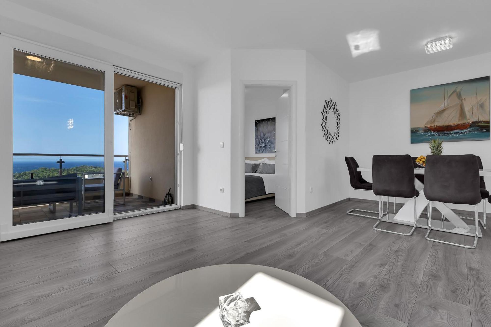 Sea View Apartments Dammi With Free Parking ماكارسكا المظهر الخارجي الصورة